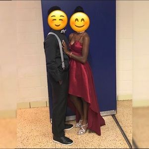 Red homecoming / turnabout / prom dress